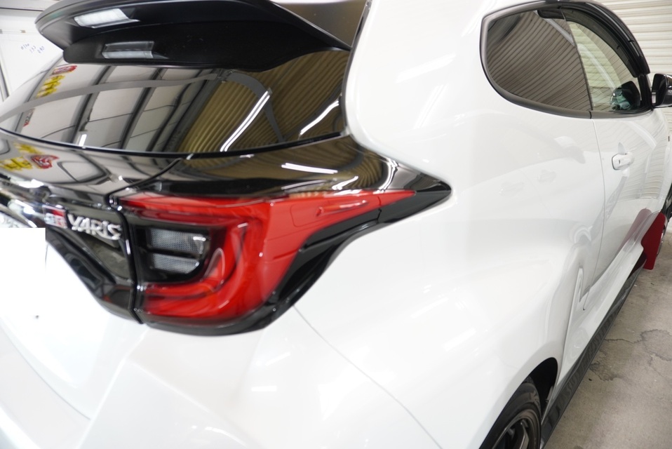 施工後　トヨタ　ヤリスクロス(ホワイト)　リアサイド