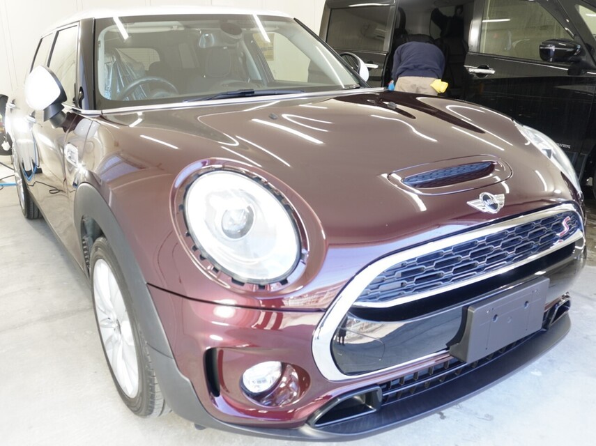 施工後　ミニ　クラブマン（エンジ） 車全体
