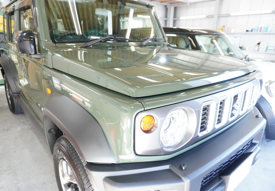 施工後　スズキジムニーノマド（グリーン）　車全体