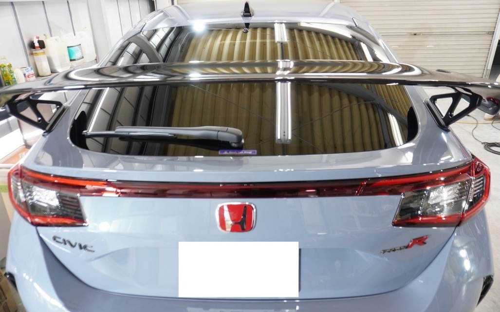 施工後　ホンダ　シビックタイプR(グレー）リア