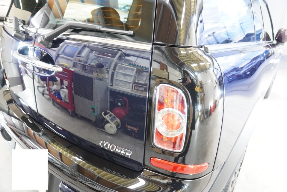 施工後　ミニクーパー（ブルー）　リア