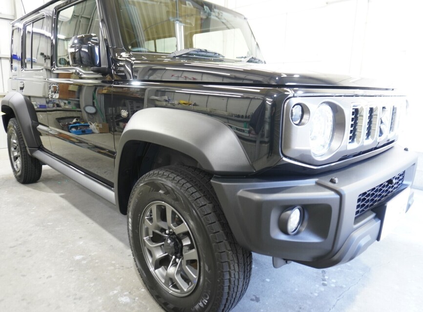 施工後　スズキ　ジムニーノマド（ブラック）　車全体