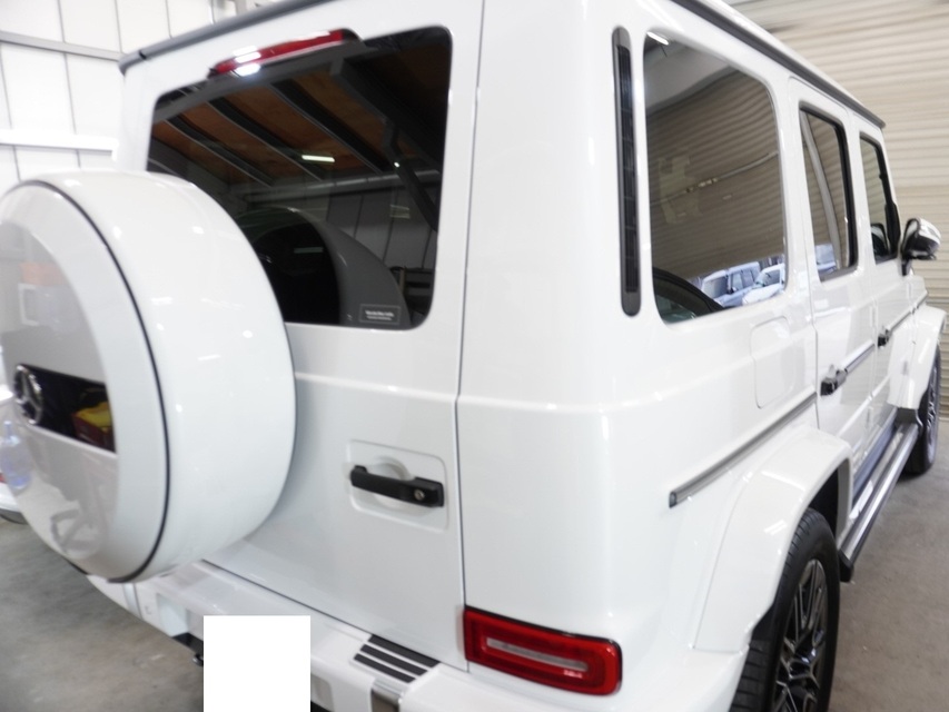 施工後　メルセデスベンツG450（ホワイト）リアサイド