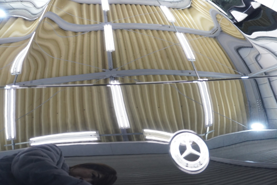 施工後　メルセデスベンツCLA180（ブラック）　ボンネット全体