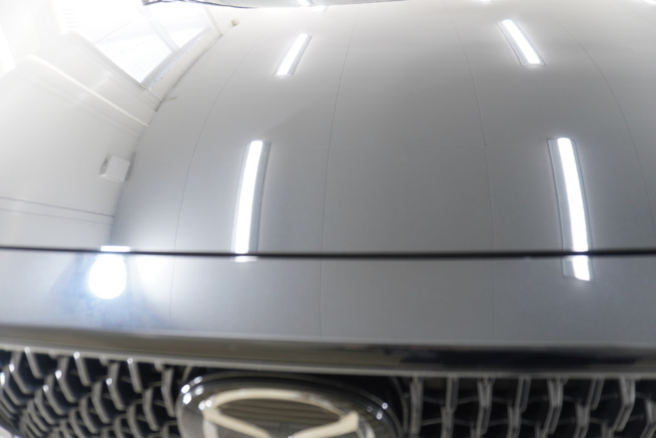 施工後　マツダ　CX8(ブラック）　フロントアップ