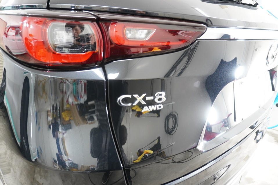 施工後　マツダ　CX8(ブラック）リア