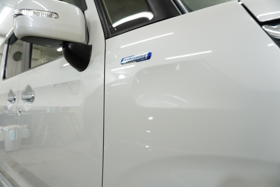 施工後　スズキ　スペーシア（ホワイト）サイド