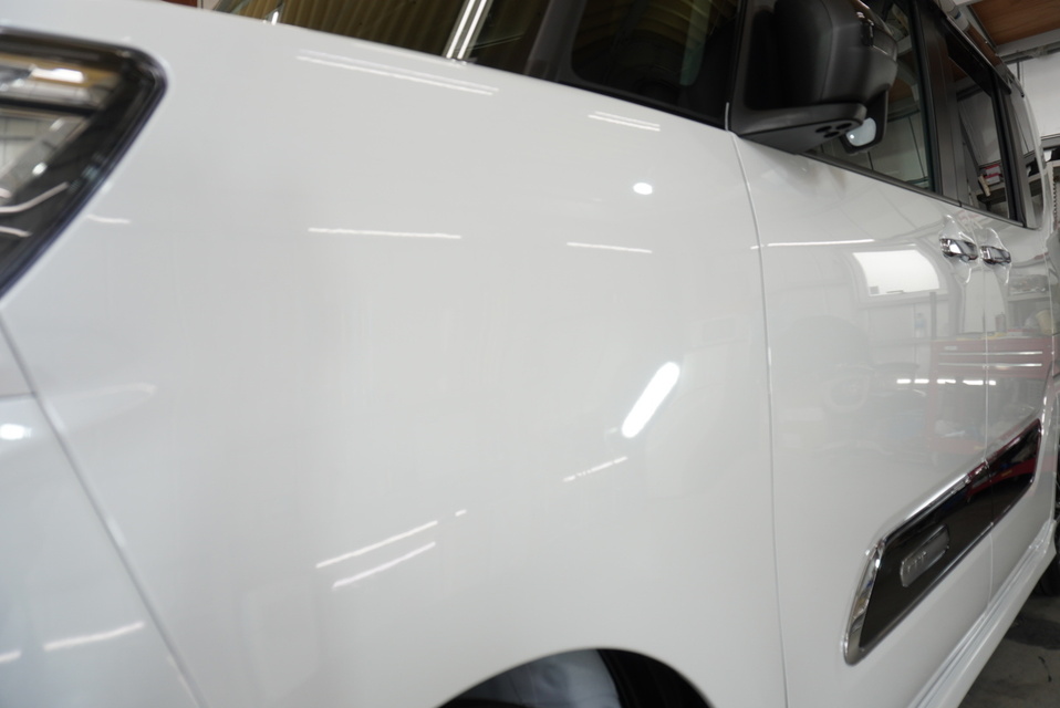 施工後　ダイハツタント（ホワイト）　サイド