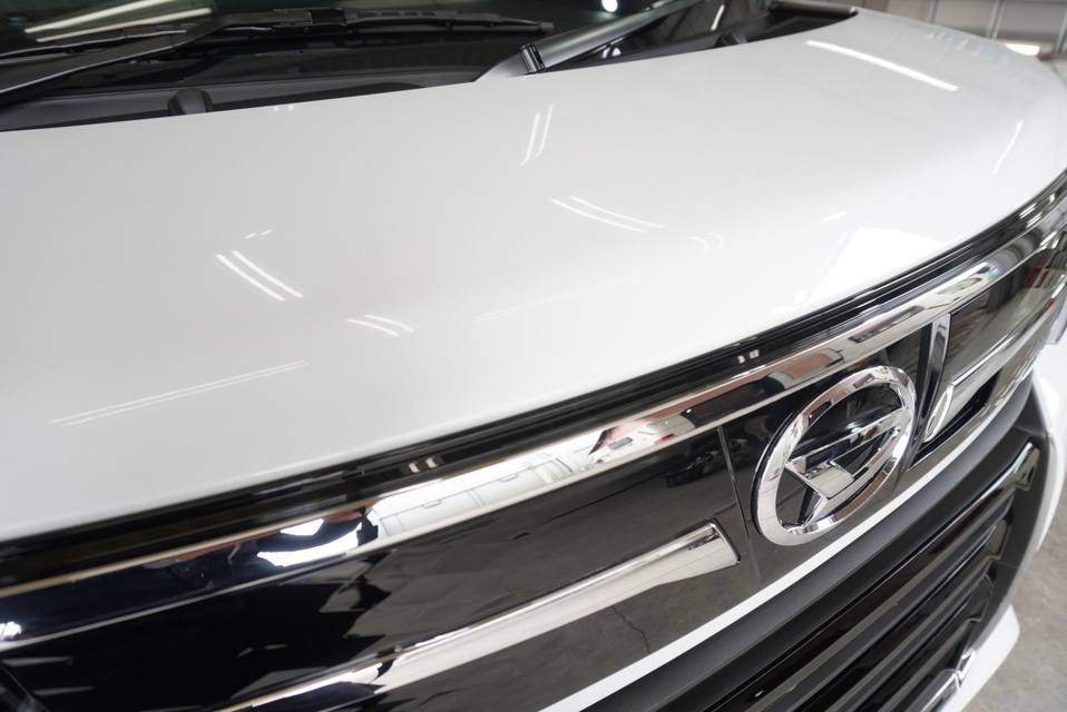 施工後　ダイハツタント（ホワイト）　グリル