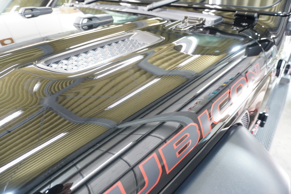 施工後　Jeepラングラー(ブラック）フロントサイド