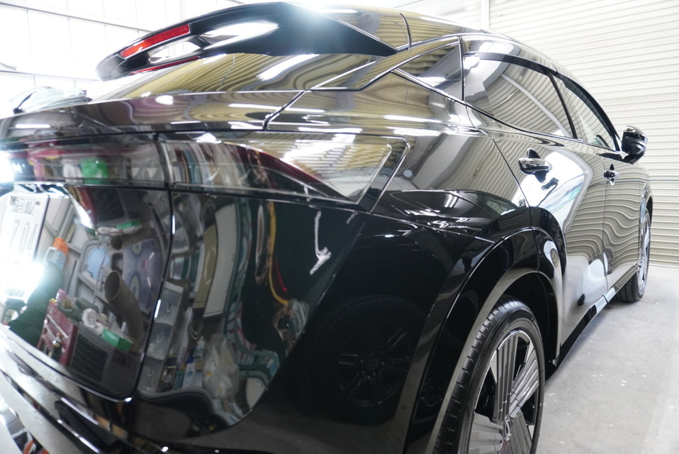 施工後　日産アリア(ブラック）サイド