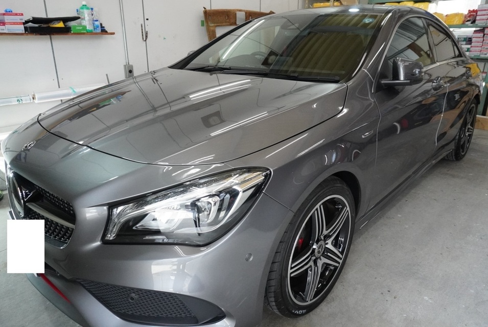 施工後　メルセデスベンツCLA250（グレー）　車全体