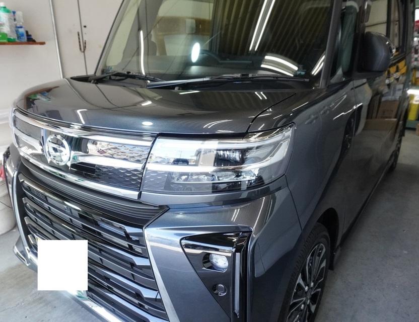 施工後　ダイハツ　タント（クロムグレーメタリック）　車全体