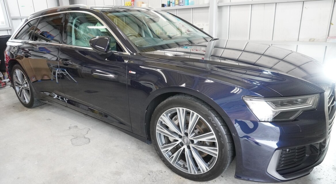 施工後　アウディA6（ブルー）　車全体