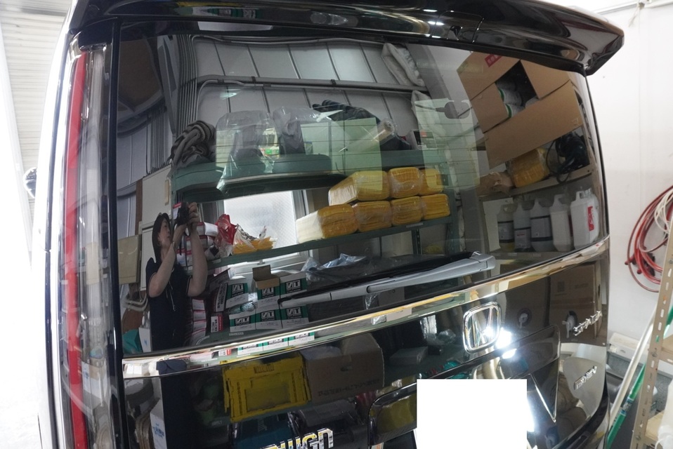 施工後　スズキ　ステップワゴン（ブラック）　リア