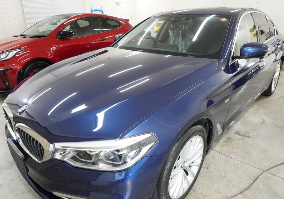 施工後　BMW523（ブルー）　車全体