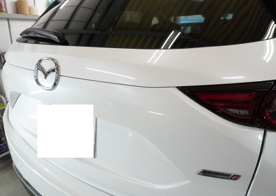 施工後　マツダCX5(ホワイト）　リア