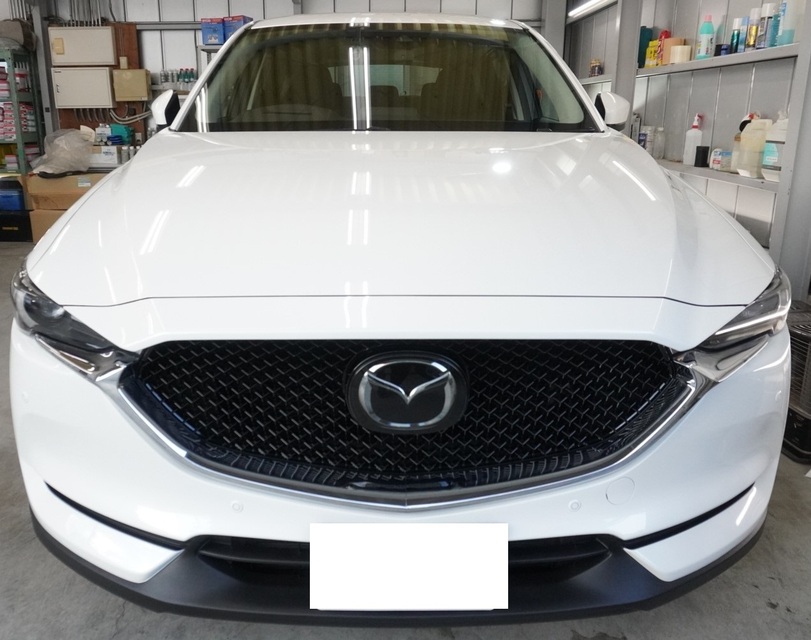 施工後　マツダCX5(ホワイト）　フロント