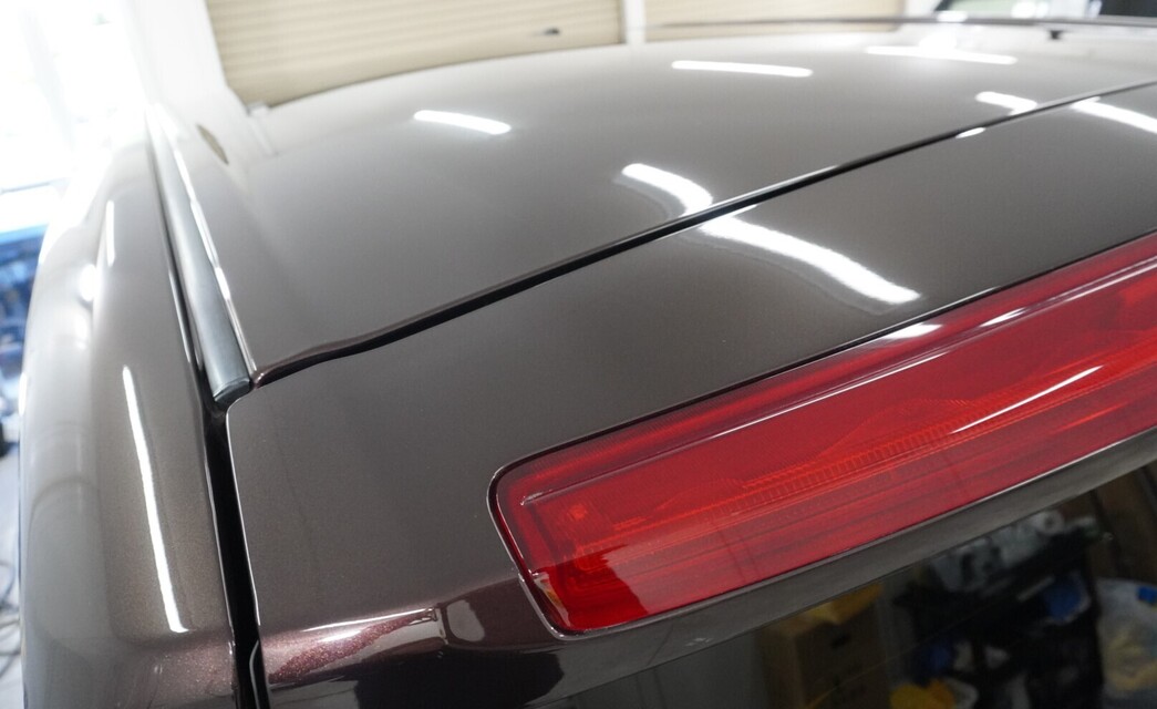 施工後　トヨタ　ルーミー（ブラウン）　ルーフ面