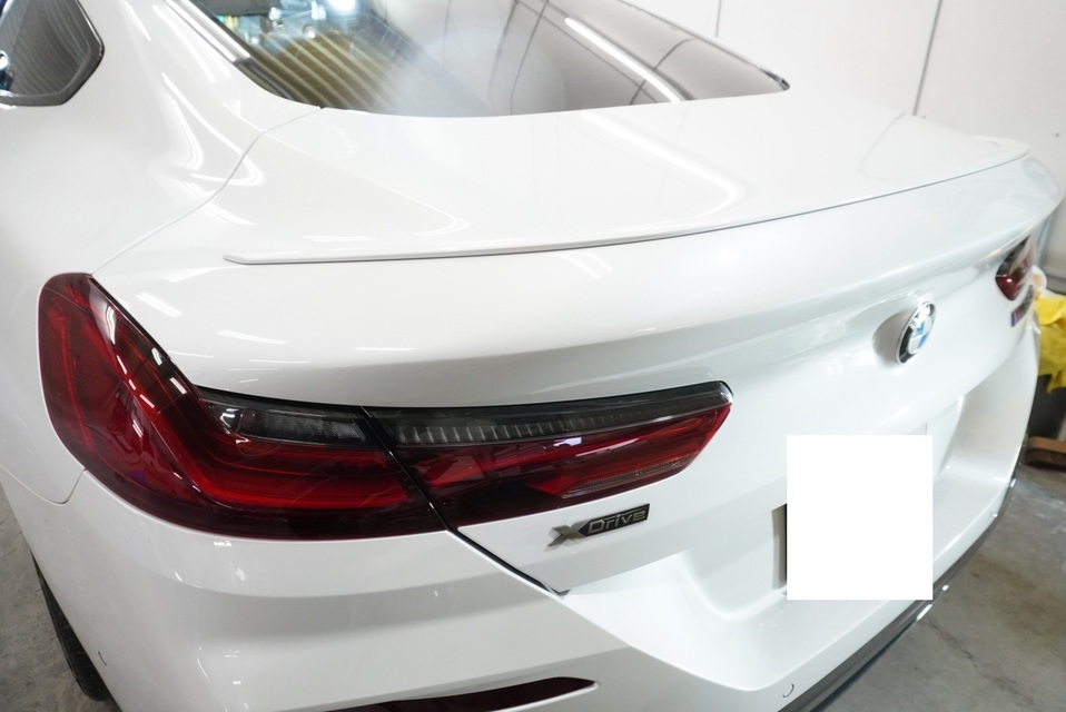 施工後　BMW850（ホワイト）　リアサイド