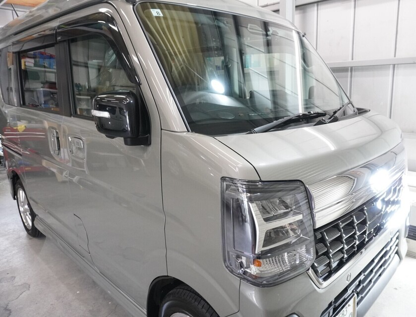施工後　スズキ　エブリイ（グレー）　車全体