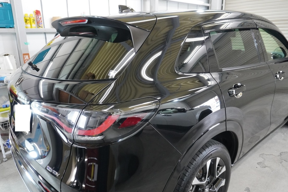 施工後　ホンダZRV（ブラック）　リアサイド