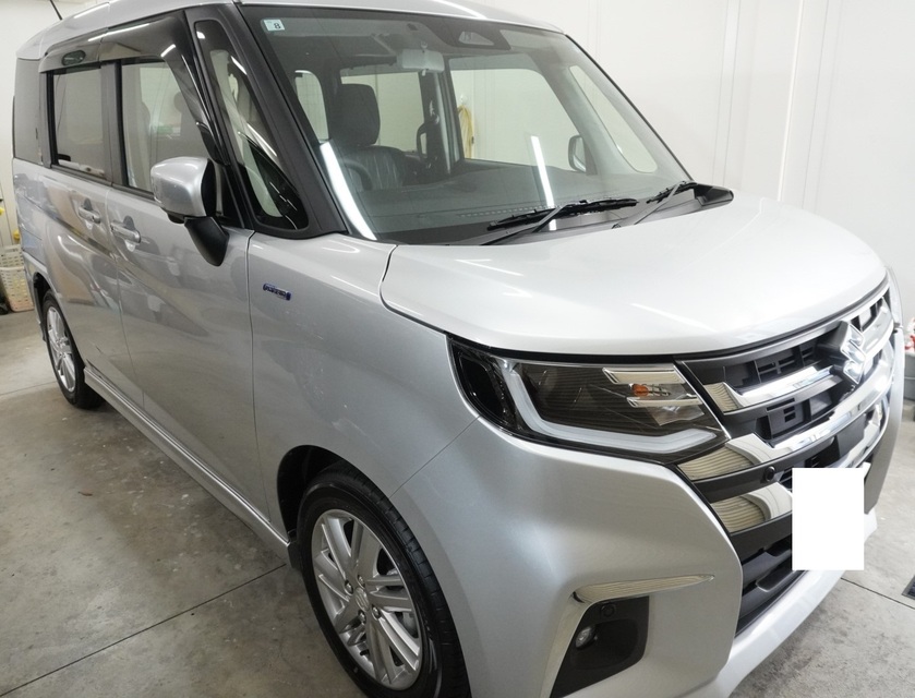施工後　スズキ　ソリオ（グレー）　車全体